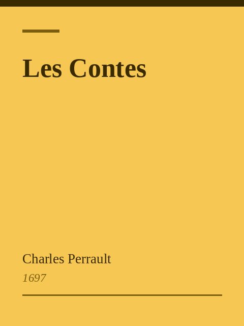 Les Contes, Charles Perrault