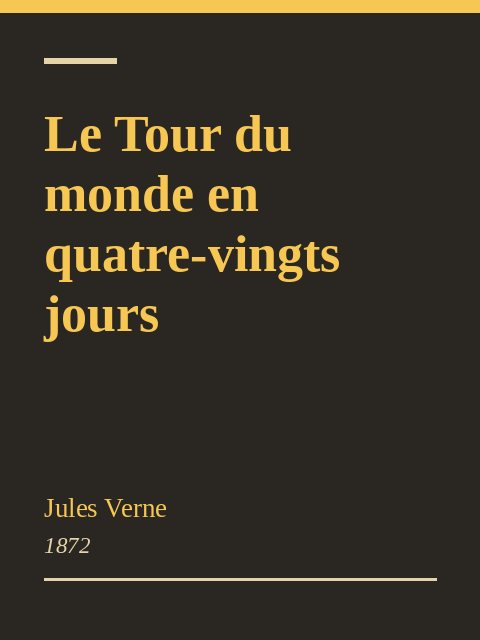 Le Tour du monde en quatre-vingts jours, Jules Verne