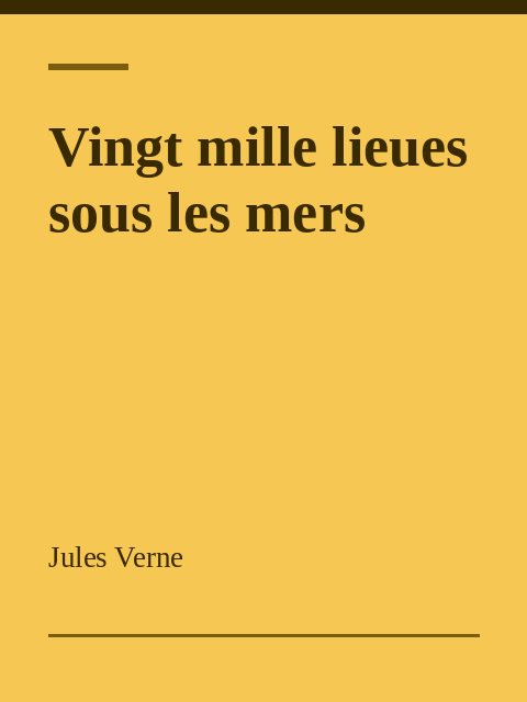Vingt mille lieues sous les mers, Jules Verne