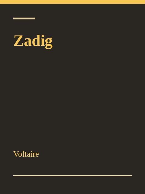 Zadig, Voltaire