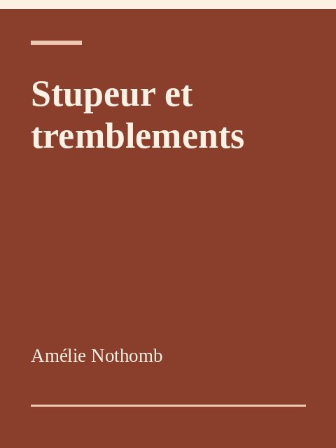 Stupeur et tremblements, Amélie Nothomb
