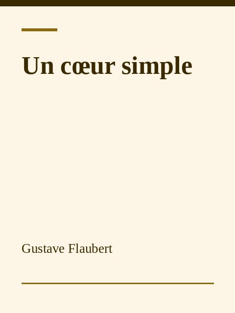 Un cœur simple, Gustave Flaubert