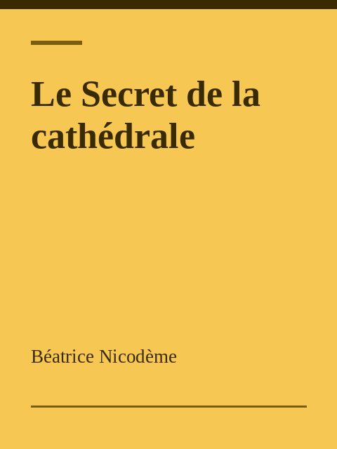 Le Secret de la cathédrale, Béatrice Nicodème